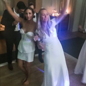 TIBI White Peplum Mini skirt bridal